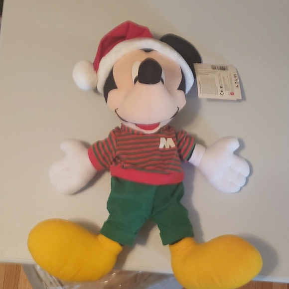 Mattel Holiday Mickey Mouse Plush with Santa Hat - Picture 5 of 6